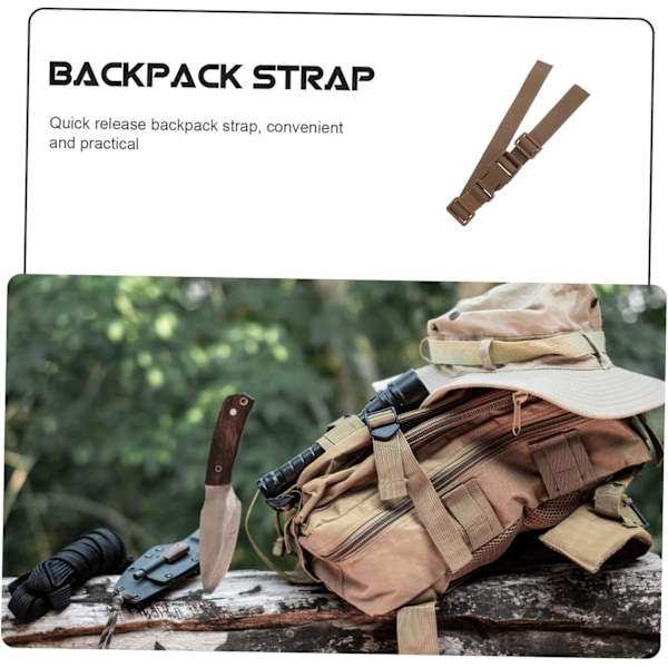 Brystrem til voksne med hurtigudløserspænder til vandreture, udendørs backpacking og bagage