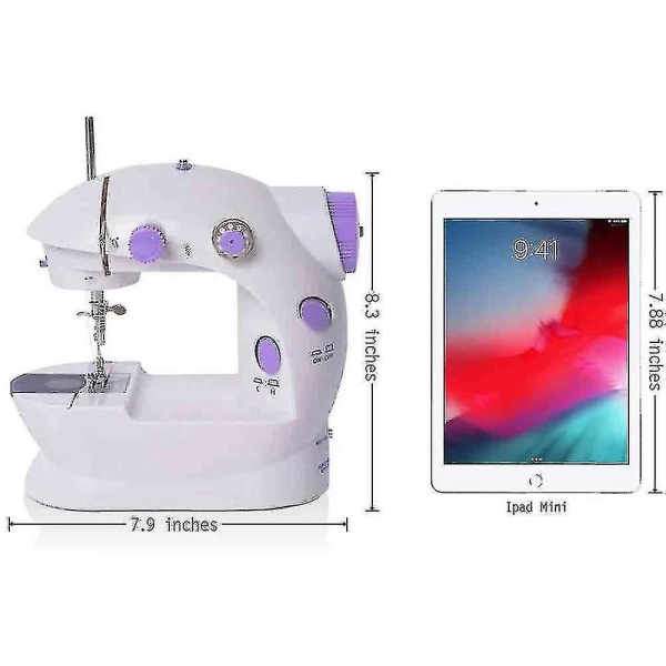 Mini Symaskin Bærbar Elektrisk Lettvekt