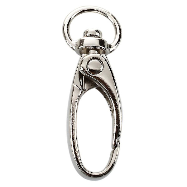 10 st D-formade Swivel Trigger Clips Krokar Metall Nyckelring Hummerlås (haoyi)-yuhao
