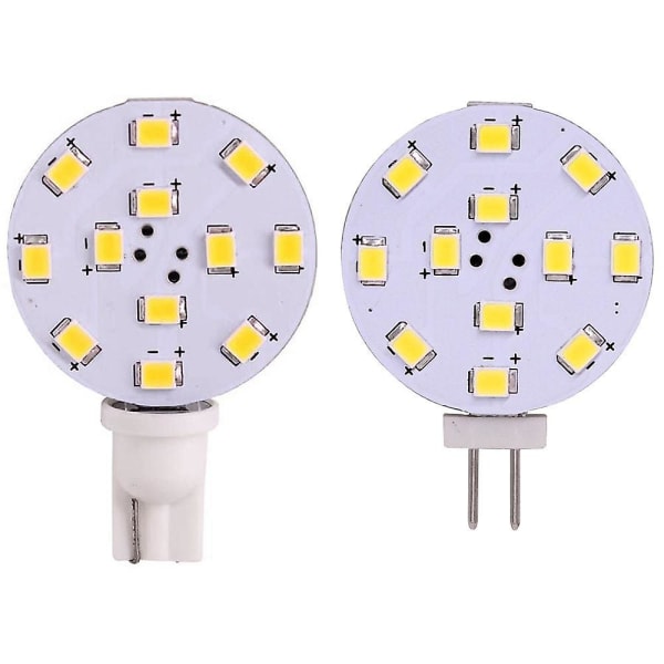 5-pack T10 G4 12 LED 3528 2W AC12V Majs LED Minilampa Dimbar