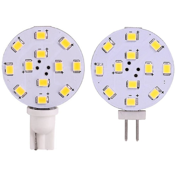 5 stk T10 G4 12 LED'er 3528 2W AC12V Majs LED Mini Pære Dæmpbar