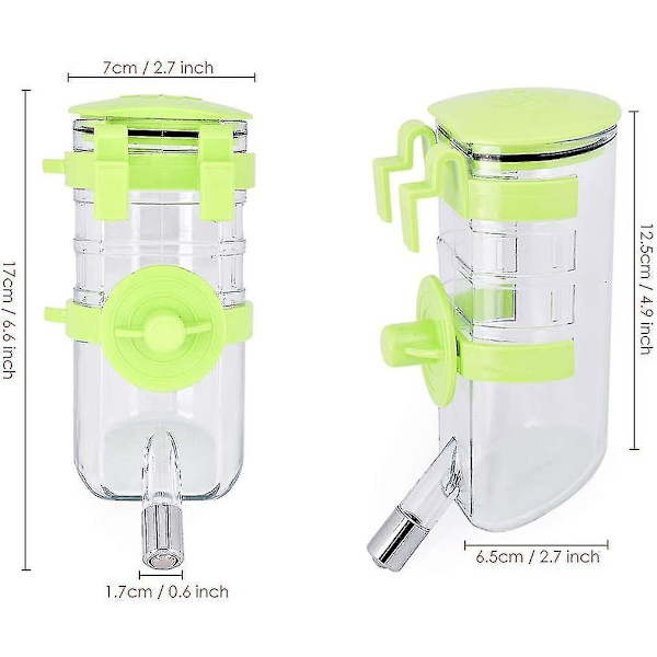 Kaninvattenflaska utan dropp 350ml Hundbur Dispenser