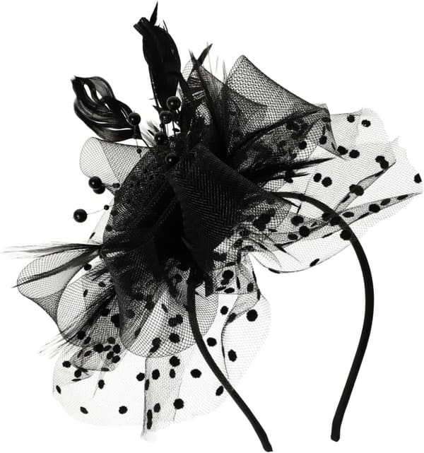 Fascinator Pannebånd for Kvinner Brude Mesh Hodeplagg Blomsterpannebånd