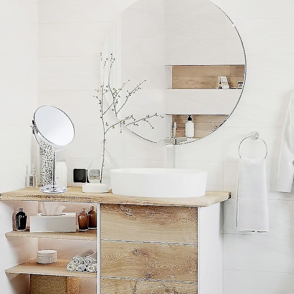 Sminkspegel med LED-belysning, USB-laddning, skrivbordsmodell, multifunktionell