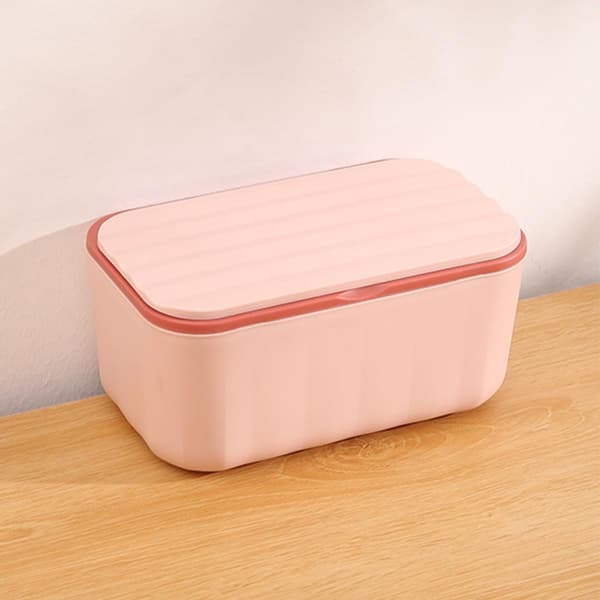 2 stk påfyllbar våtservietter-etui, oppbevaringsboks for vev, kompakt og lett design, solid plast