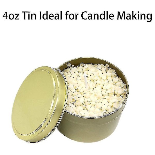 Kynttiläpurkit, 24 kpl, 4oz Metalliset Kynttiläastiat Kynttilänvalmistukseen, Taiteeseen & Käsitöihin, Kuivaan Säilytykseen