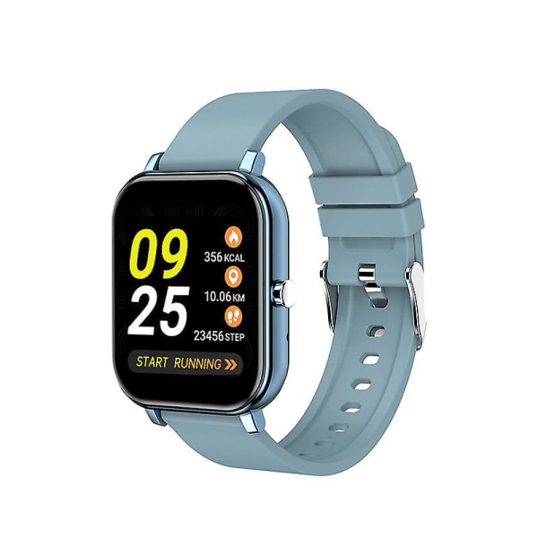 1,54-tums helpekskärm för hjärtfrekvensdetektering Utomhussport Smart Phone Watch Silver gray