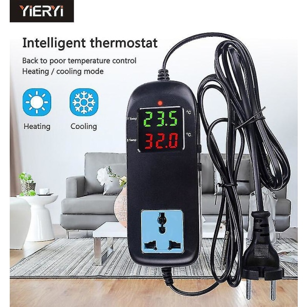 Yieryi MH-2000 Elektronisk Termostat LED Temp Controller