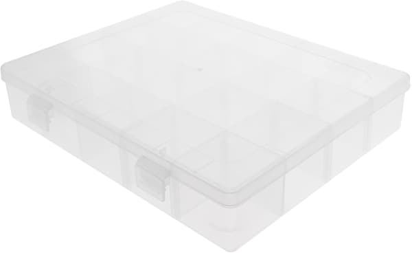 3 stk. perleopbevaringsboks, plastperlebeholder, multiristknapboks, smykkeholder