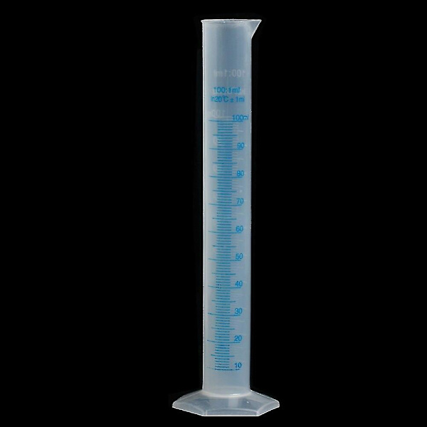 1 st Mätcylinder i Plast för Labbtest, Vätskeprovningsrör