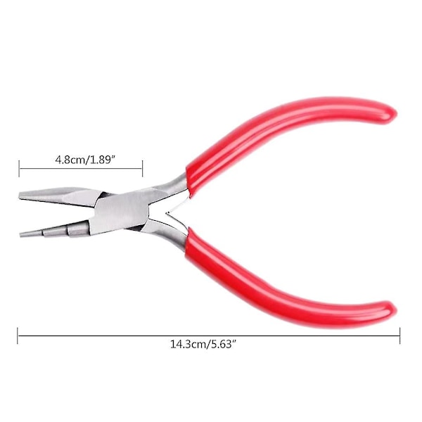 Pyöreät koverat pihdit DIY-korujen valmistukseen, harrastusprojekteihin ja langansilmukoiden tekoon There are knots and