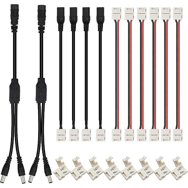 Led Lyslist Koblingssett 2 Pins 8mm 10mm 3528 5050 Led Lys