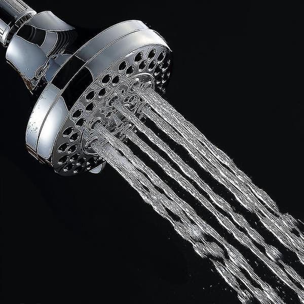 4 tommer Højtryks Bruseshowerhoved 5 Tilstande Bruseshowerhoved Brusespray Dyseshowerhoved Til