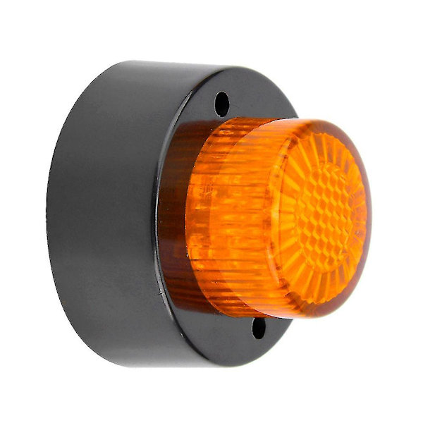 24V Mini Rund Sidemarkerlys Signalindikator Klaringslampe For Tilhenger Lastebil (gul)