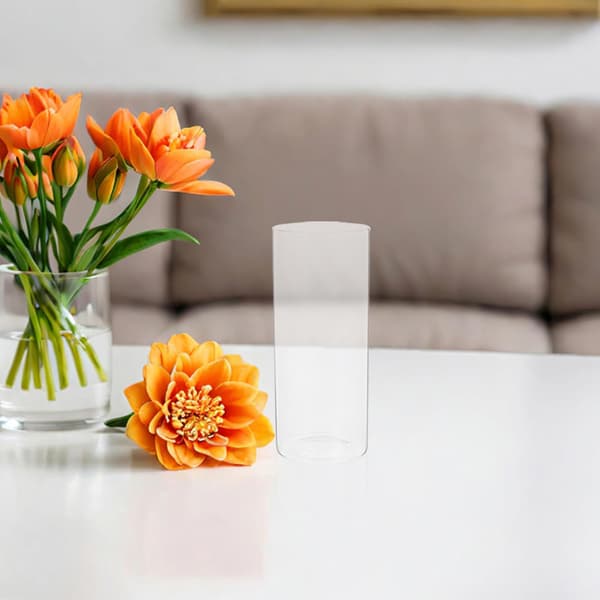 Cylinder Glasvas Dekorativ Glasvas Samtida Stil