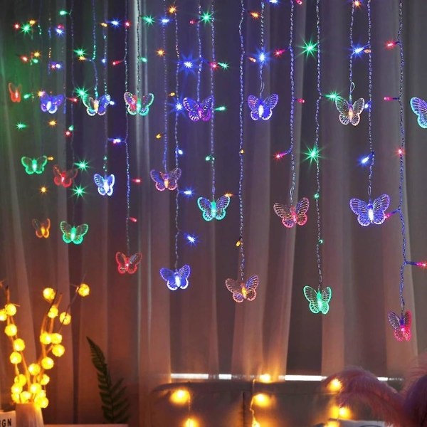 Led Christmas Fairy Light Butterfly Verho