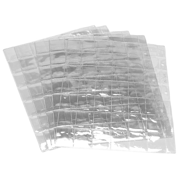10 st 42 Fack Transparenta Myntfickormappblad Förvaringssamling Album Pvc Album Samla