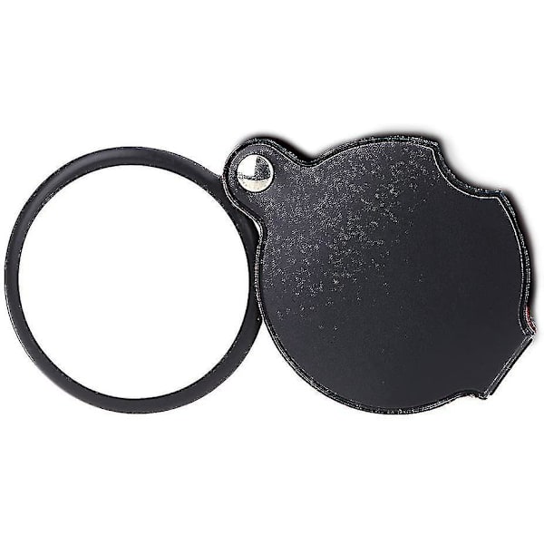 65mm Forstørringsglass Leseglass Brettbar Lommelupe 10x