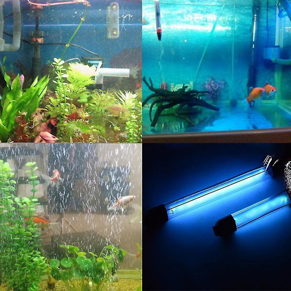 10W 1.8m IP68 Vandtæt Akvarium UV-Sterilisatorlampe