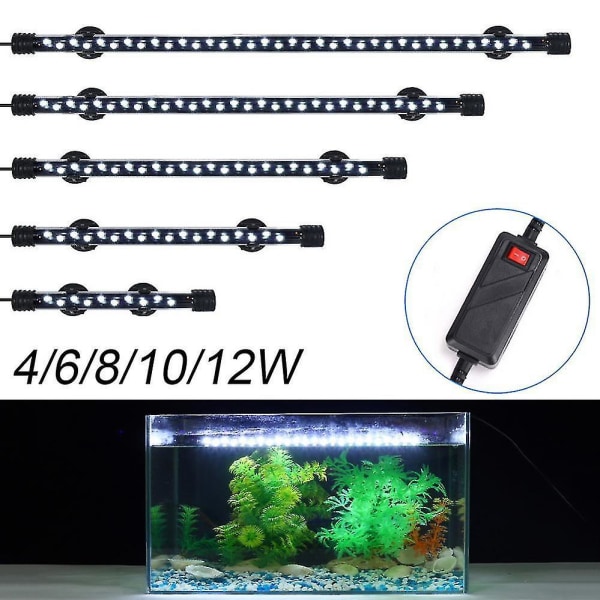 1 stk Vandtæt Akvarielys Fisketank Neddykkelig Lampe