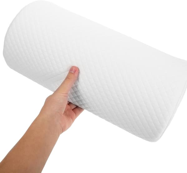 Halvmåne Bolster Kudde Sovkudde Memory Foam Ergonomisk Design Halvrulle