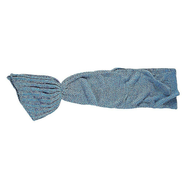 Pashmina-lignende strikket varm havfruehale-teppe