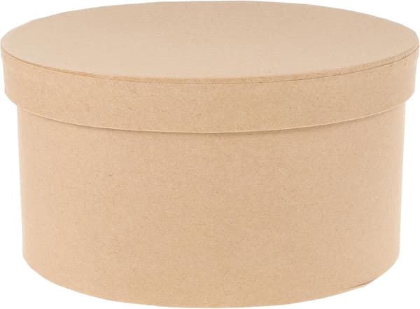 Oval Kraftpapir Kakeboks 18x13x10cm, Multifunksjonell Papir Kakebeholder