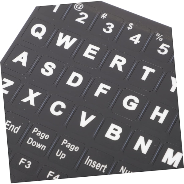 Engelske tastaturklistremerker 3-pakning Universell passform for PC Enkel å installere Langvarig