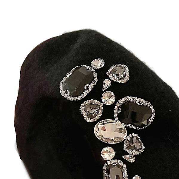 Fransk Beret Hat med Rhinestones - Newsboy Hat - Malerhat - Kvinder - Slouchy