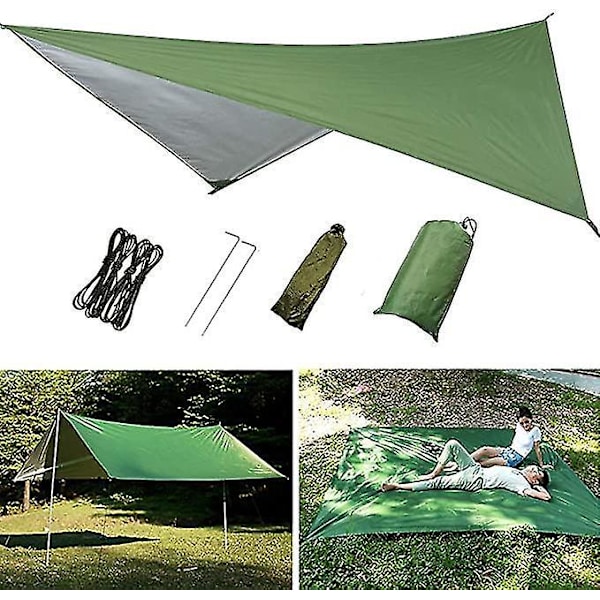 Camping Tarp Hängmatta Lätt Vikt Vattentät Picknick