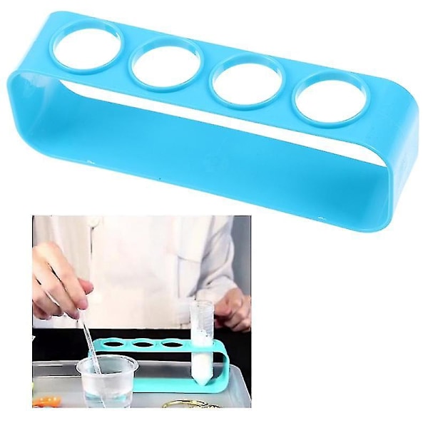 1 st Testtubesställ i Plast med 4 Hål, Hållare för Byrett