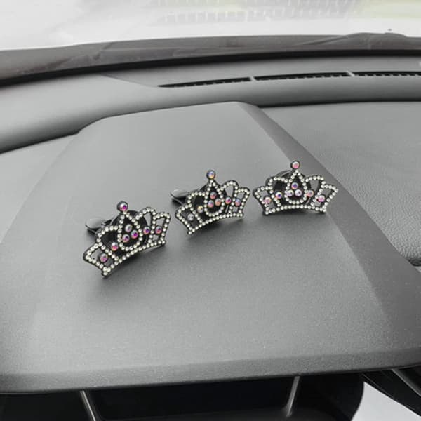 Bling Bil Luftfrisker Ventilasjonsklips, Bling Krone Bil Aromaterapi Avtrekks Klips Ventilasjonsklips