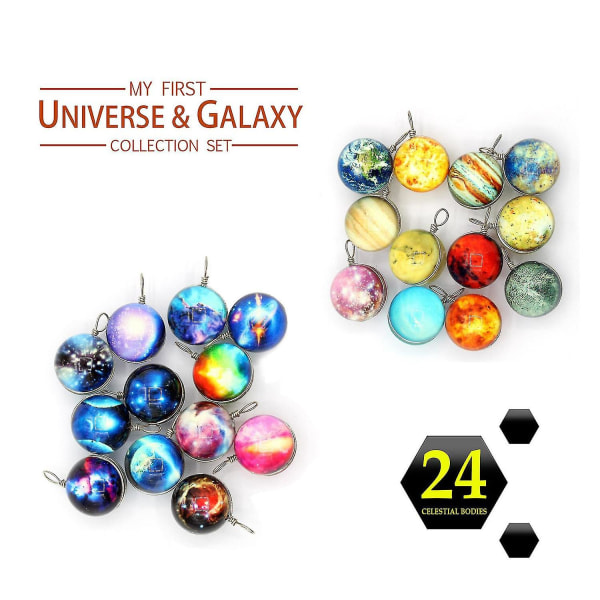 24 kpl Universe Galaxy joulun adventtikalenterin lahjarasia planeettoja