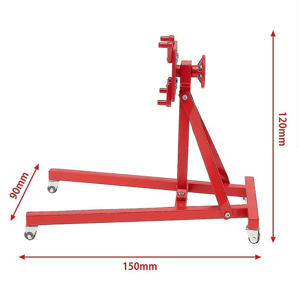 Metallisk Rotationsbar Motorflip Underhållsfäste Motorställ för 1/10 RC Crawlerbil Traxxas Trx4 A-yuhao