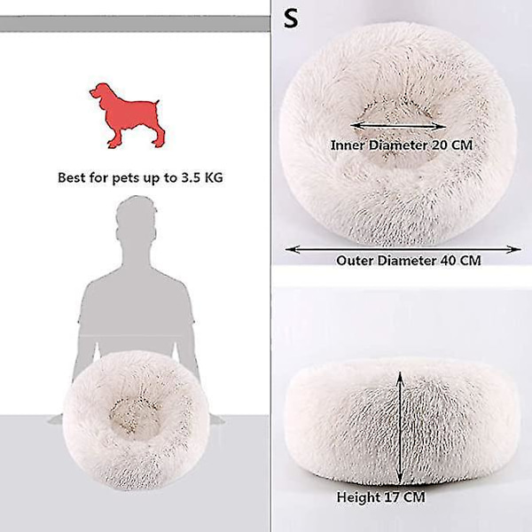 Ortopædisk Hundebed Donut Cuddler Rund Vaskbar Pude