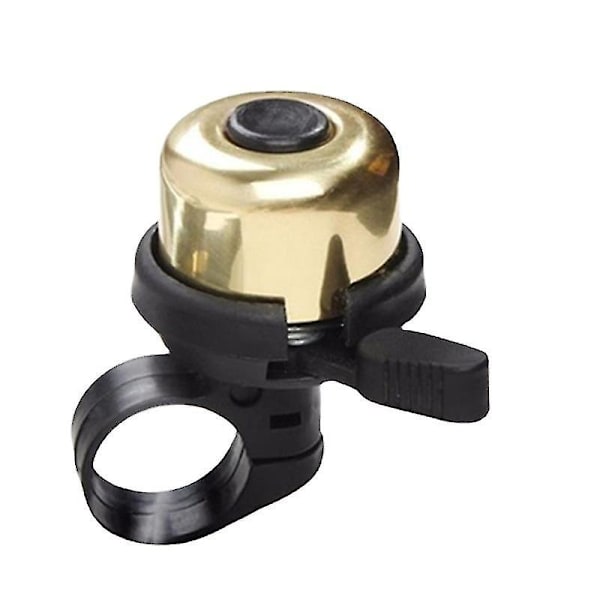 Cykelklocka i Mässing, Liten, Klarare, Högre, Längre Hållbar, Renare Ton (2-pack Guld)