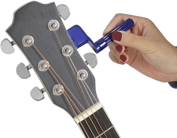 Bærbar manuell gitarstrengvikler for elektrisk og akustisk gitar