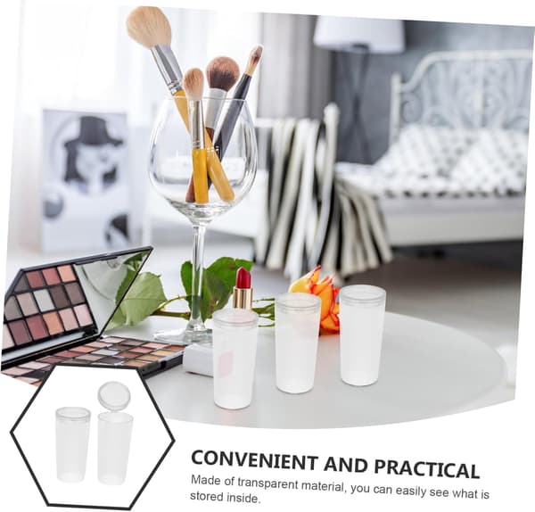 10 stk. Makeupbørstebeskyttere, runde, af plast