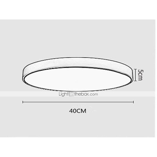 1-lys 40 cm dæmpbar loftslampe LED indbygget akryl