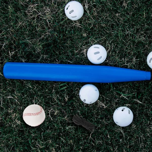 Baseball Swing Trainer 9-tommer Hård Bold 4m Elastisk Modstandsbånd Bærbar Baseball Pitching Modstandstræner
