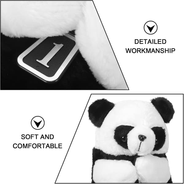 Søt Panda Golfkølledeksel Elastisk Hodehylse for Driver Wood Golfkøllebeskyttelse Egnet