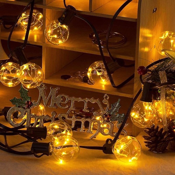 Globe String Lights Outdoor 7,5m Led G40 8modes 25 Led Pærer