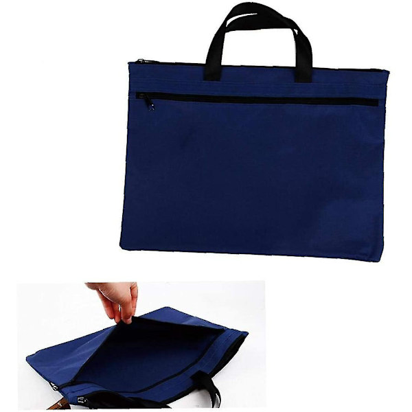 Kannettava Canvas-salkku A4-kokoinen vetoketjullinen laukku