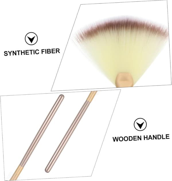 18 stk. bærbart makeupsæt, vifteformet børste og highlighterbørste til kosmetik til rejser og daglig brug