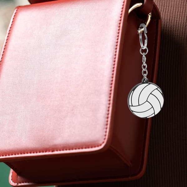 20 stk. volleyball nøgleringe PVC-materiale multifunktionelle kompakte nøgleringe