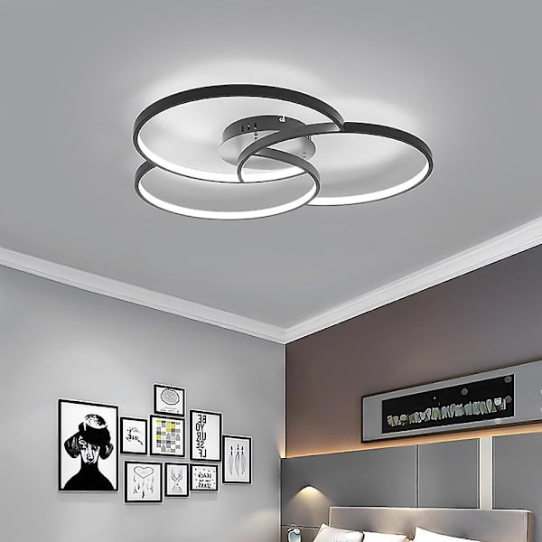 1-lys 55 cm taklampe i metall og silikagel, moderne
