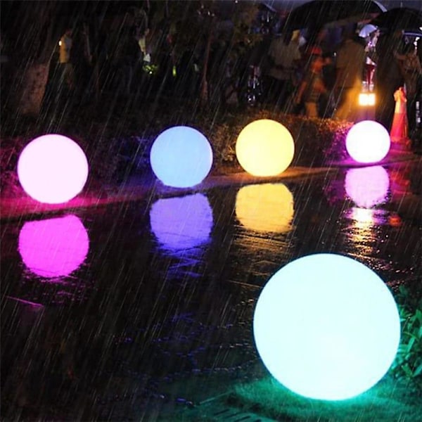 Flytande Poolbelysning för Utomhus LED Uppblåsbar Boll RGB Färg