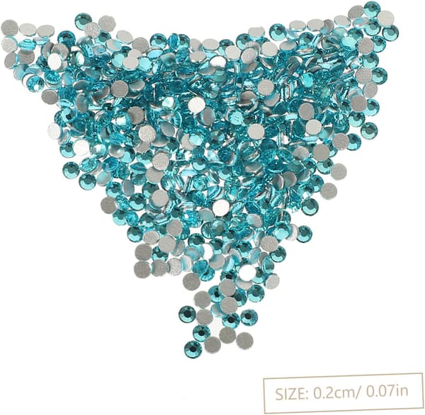 Flatbunnet krystall diamant neglekunstdekor elegant neglekunstpynt for DIY-manikyr