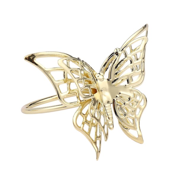 6 stk Butterfly Serviettringer Serviettspenne Restaurant Serviettringer Belegg Håndkle Spenne Hotell Bord De