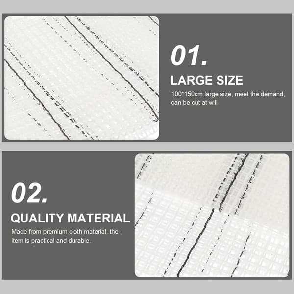 Teppeproduksjon Nettingduk med rutenettlinjer for DIY Teppekroking, Teppegarnmateriale
